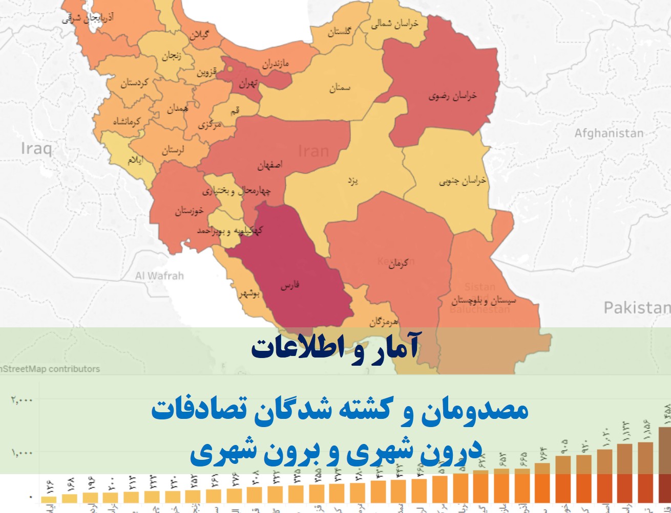 آمار تصادفات جاده ای ایران